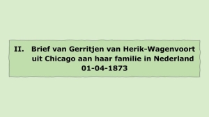 M Brief van Gerritje Herik-Wagenvoort